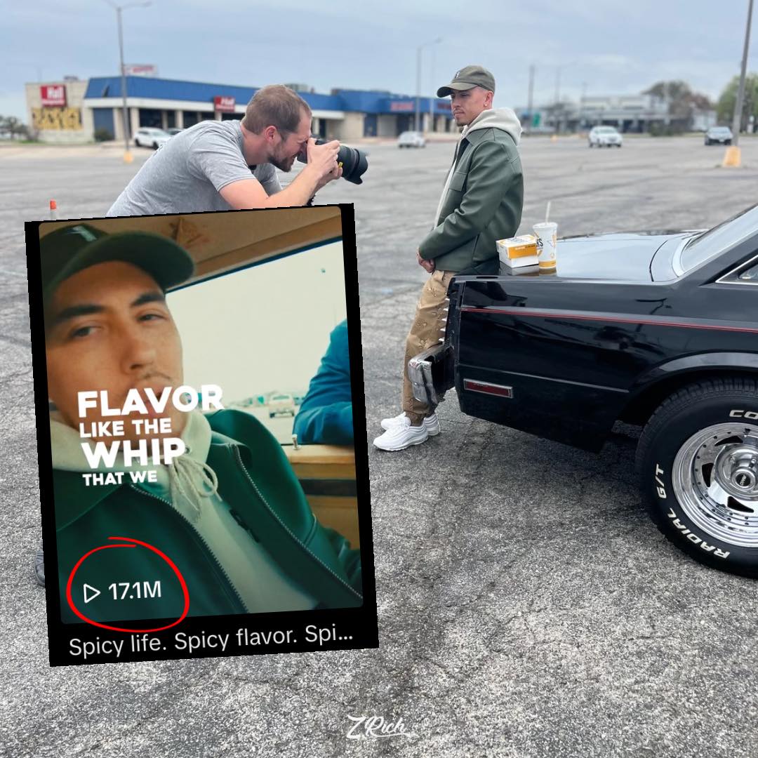 Z. Rich in the Church's Chicken social campaign, 17.1M TikTok views